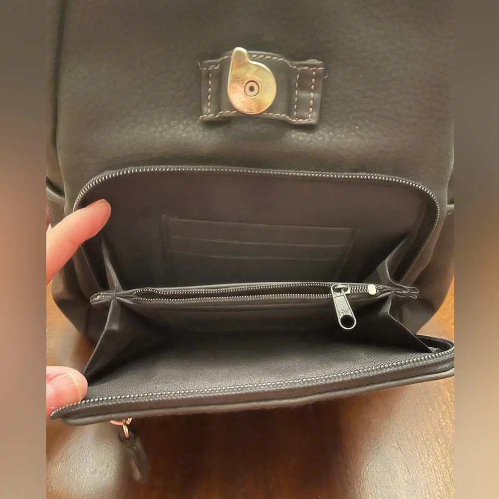 TOTES Mini Faux Leather Backpack